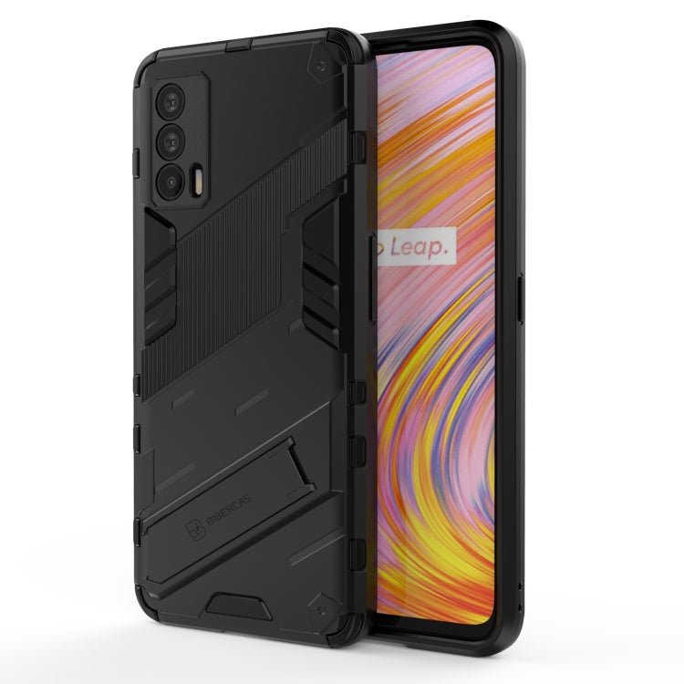 Punk Armor 2 in 1 PC + custodia antiurto in TPU con supporto invisibile, For OPPO Reno5 Pro+, For Realme V15, For OPPO Realme C15, For OPPO Realme 7 Pro, For OPPO Realme 7