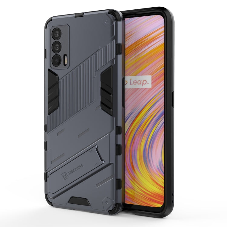 Punk Armor 2 in 1 PC + custodia antiurto in TPU con supporto invisibile, For OPPO Reno5 Pro, For OPPO Realme V15