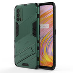 Punk Armor 2 in 1 PC + custodia antiurto in TPU con supporto invisibile, For OPPO Reno5 Pro, For OPPO Realme V15