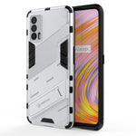 Punk Armor 2 in 1 PC + custodia antiurto in TPU con supporto invisibile, For OPPO Reno5 Pro, For OPPO Realme V15