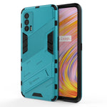 Punk Armor 2 in 1 PC + custodia antiurto in TPU con supporto invisibile, For OPPO Reno5 Pro+, For Realme V15, For OPPO Realme C15, For OPPO Realme 7 Pro, For OPPO Realme 7