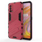 Punk Armor 2 in 1 PC + custodia antiurto in TPU con supporto invisibile, For OPPO Reno5 Pro+, For Realme V15, For OPPO Realme C15, For OPPO Realme 7 Pro, For OPPO Realme 7