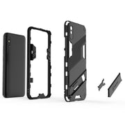 Punk Armor 2 in 1 PC + custodia antiurto in TPU con supporto invisibile, For Xiaomi Redmi 9A, For Xiaomi Redmi 9, For Xiaomi Redmi Note 7