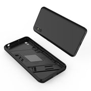 Punk Armor 2 in 1 PC + custodia antiurto in TPU con supporto invisibile, For Xiaomi Redmi 9A, For Xiaomi Redmi 9, For Xiaomi Redmi Note 7