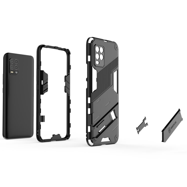 Punk Armor 2 in 1 PC + custodia antiurto in TPU con supporto invisibile, For Xiaomi Mi 10 Lite 5G, For Xiaomi Mi 10T Pro 5G, For Xiaomi Mi 11