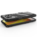 Punk Armor 2 in 1 PC + custodia antiurto in TPU con supporto invisibile, For Xiaomi Poco X3