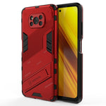 Punk Armor 2 in 1 PC + custodia antiurto in TPU con supporto invisibile, For Xiaomi Poco X3