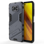 Punk Armor 2 in 1 PC + custodia antiurto in TPU con supporto invisibile, For Xiaomi Poco X3
