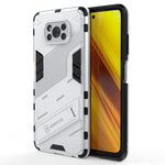 Punk Armor 2 in 1 PC + custodia antiurto in TPU con supporto invisibile, For Xiaomi Poco X3