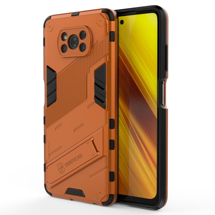 Punk Armor 2 in 1 PC + custodia antiurto in TPU con supporto invisibile, For Xiaomi Poco X3