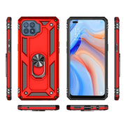 Custodia protettiva antiurto in TPU + PC con supporto girevole a 360 gradi, For Samsung Galaxy A02s (US Version), For OPPO Reno4 Lite