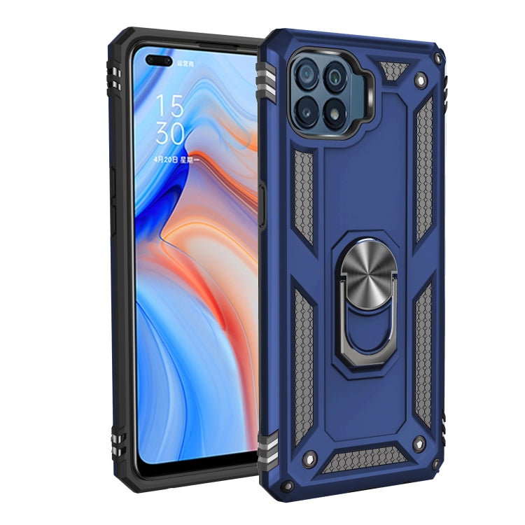 Custodia protettiva TPU e PC con supporto girevole per OPPO Reno4