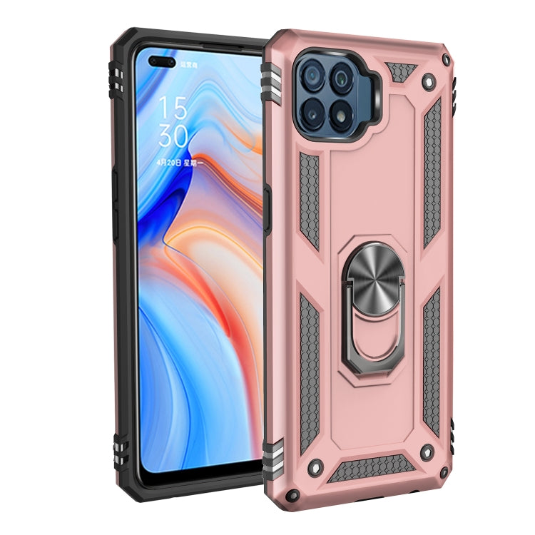 Custodia protettiva TPU e PC con supporto girevole per OPPO Reno4