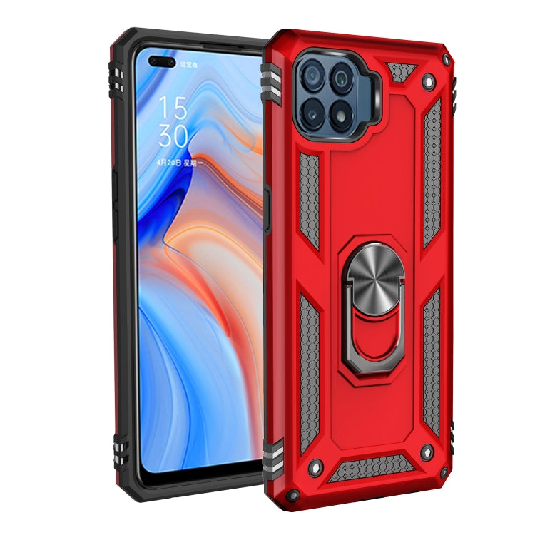 Custodia protettiva TPU e PC con supporto girevole per OPPO Reno4