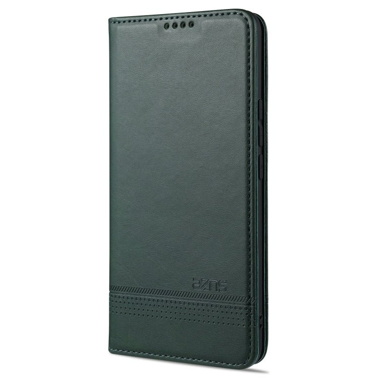 AZNS Custodia in pelle a vibrazione orizzontale con struttura in vitello magnetico con slot per carte, supporto e portafoglio, For vivo X60 5G, For vivo Y52s