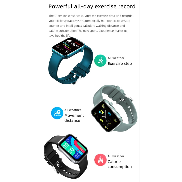 Z15 Touch screen da 1,69 pollici IP67 Orologio intelligente impermeabile, supporto monitoraggio della pressione sanguigna / monitoraggio del sonno / monitoraggio della frequenza cardiaca