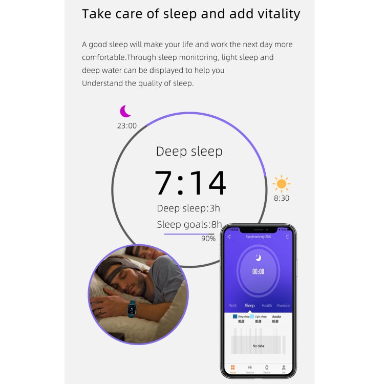 Z15 Touch screen da 1,69 pollici IP67 Orologio intelligente impermeabile, supporto monitoraggio della pressione sanguigna / monitoraggio del sonno / monitoraggio della frequenza cardiaca