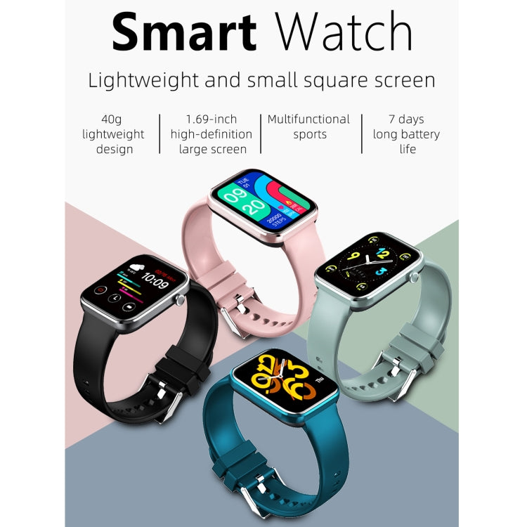 Z15 Touch screen da 1,69 pollici IP67 Orologio intelligente impermeabile, supporto monitoraggio della pressione sanguigna / monitoraggio del sonno / monitoraggio della frequenza cardiaca