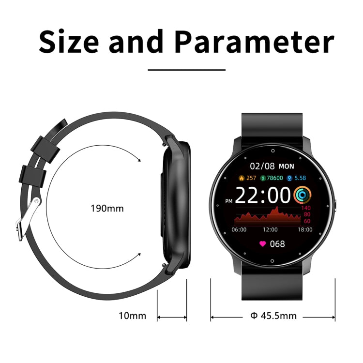 ZL02 Touch Screen da 1,28 pollici IP67 Smart Watch impermeabile, supporto monitoraggio della pressione sanguigna / monitoraggio del sonno / monitoraggio della frequenza cardiaca