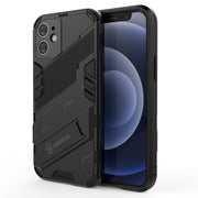 Punk Armor 2 in 1 PC + custodia antiurto in TPU con supporto invisibile, For iPhone 12 mini, For iPhone 12, For iPhone 12 Pro