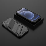 Custodia TPU antiurto con supporto invisibile per iPhone 12