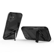Punk Armor 2 in 1 PC + custodia antiurto in TPU con supporto invisibile, For iPhone 12 mini, For iPhone 12, For iPhone 12 Pro