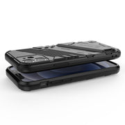 Punk Armor 2 in 1 PC + custodia antiurto in TPU con supporto invisibile, For iPhone 12 mini, For iPhone 12, For iPhone 12 Pro