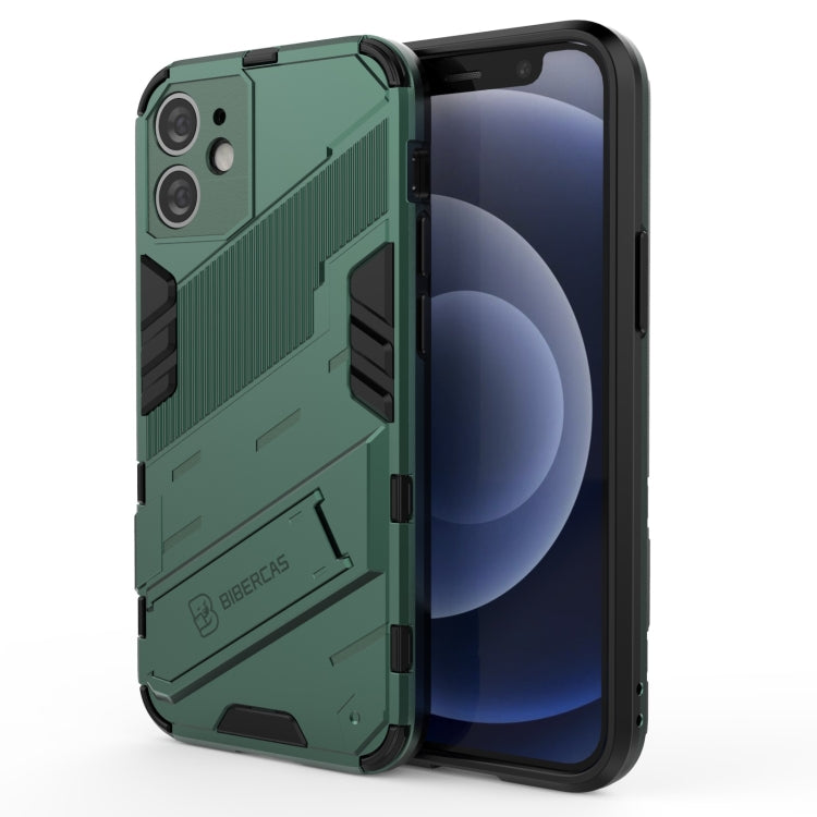 Custodia TPU antiurto con supporto invisibile per iPhone 12