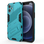 Custodia TPU antiurto con supporto invisibile per iPhone 12