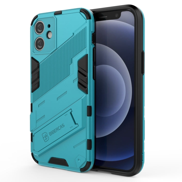 Custodia TPU antiurto con supporto invisibile per iPhone 12
