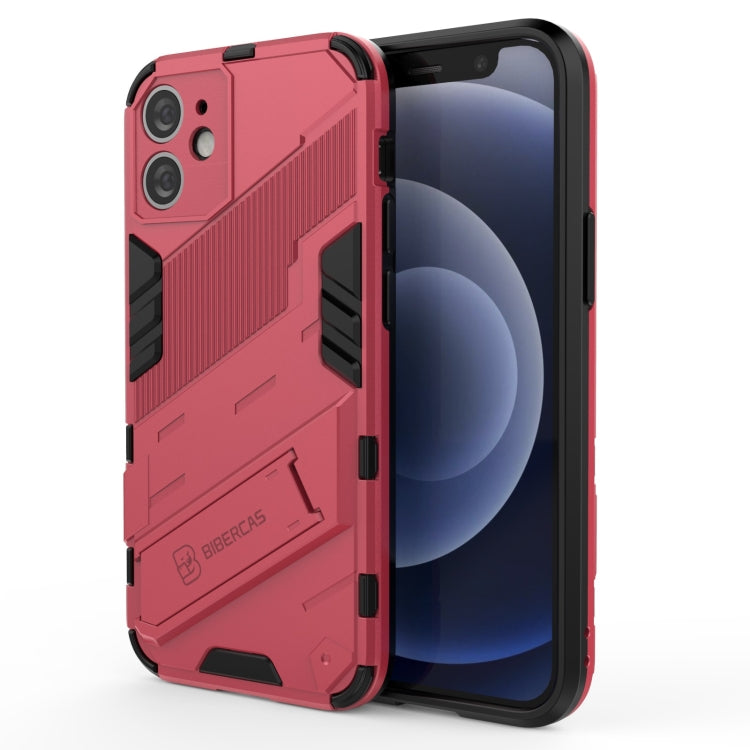 Custodia TPU antiurto con supporto invisibile per iPhone 12
