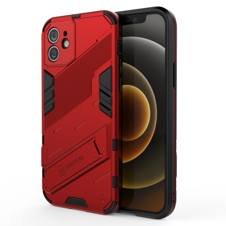 Custodia TPU antiurto con supporto invisibile per iPhone 12