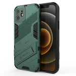 Custodia TPU antiurto con supporto invisibile per iPhone 12