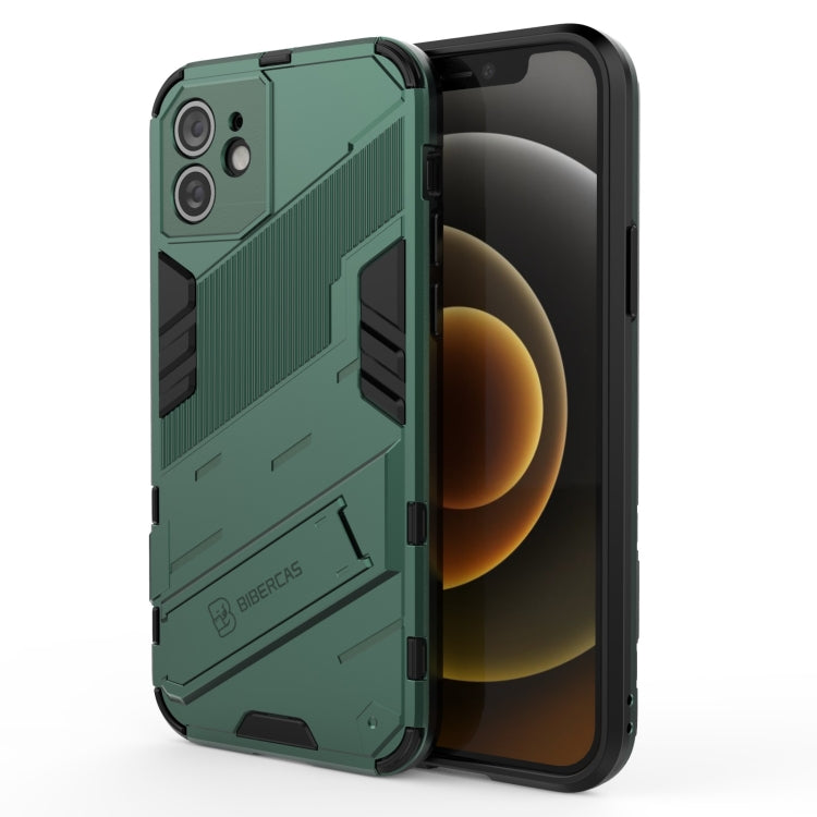 Custodia TPU antiurto con supporto invisibile per iPhone 12