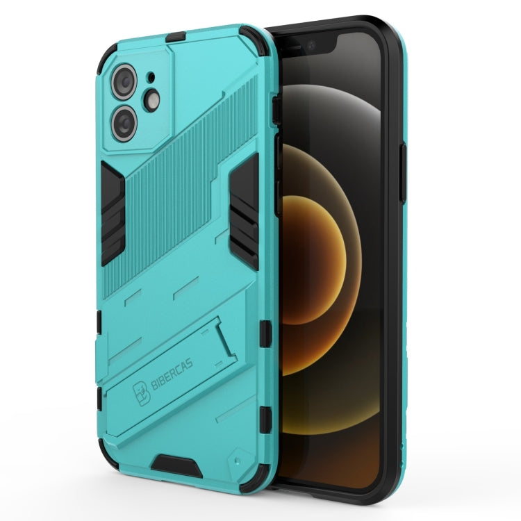Custodia TPU antiurto con supporto invisibile per iPhone 12