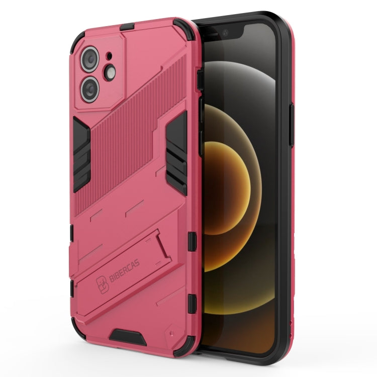 Custodia TPU antiurto con supporto invisibile per iPhone 12