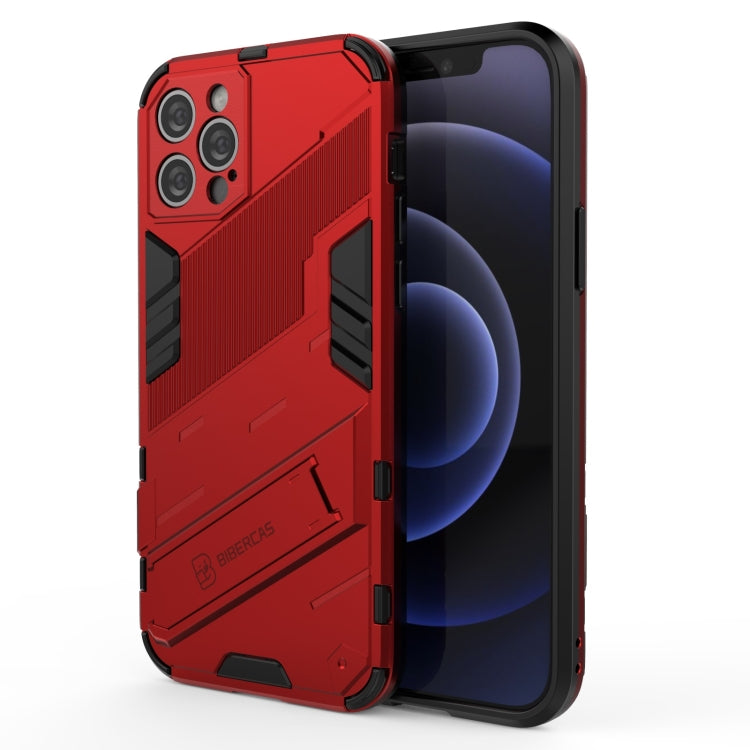 Custodia TPU antiurto con supporto invisibile per iPhone 12