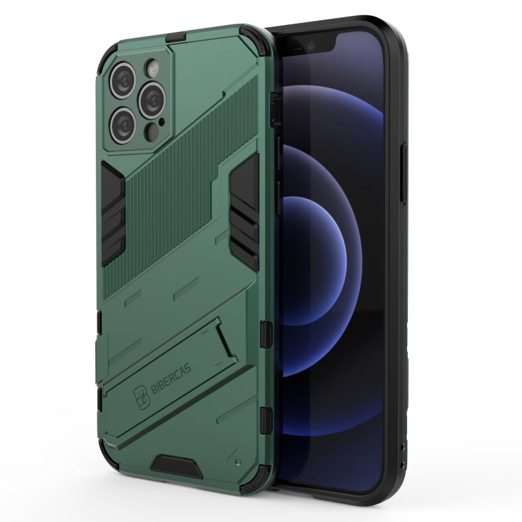 Custodia TPU antiurto con supporto invisibile per iPhone 12