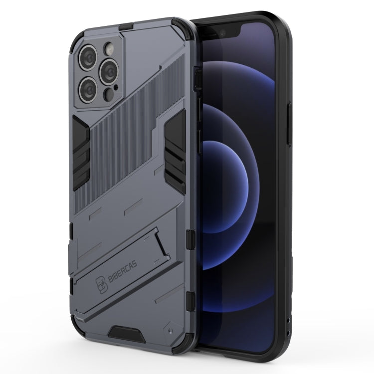 Custodia TPU antiurto con supporto invisibile per iPhone 12