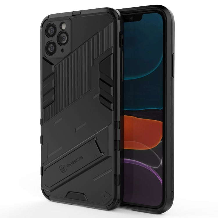 Punk Armor 2 in 1 PC + custodia antiurto in TPU con supporto invisibile, For iPhone 11 Pro Max, For iPhone X / XS, For iPhone XR