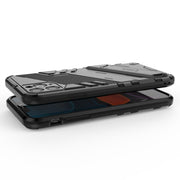 Punk Armor 2 in 1 PC + custodia antiurto in TPU con supporto invisibile, For iPhone 11 Pro Max, For iPhone X / XS, For iPhone XR