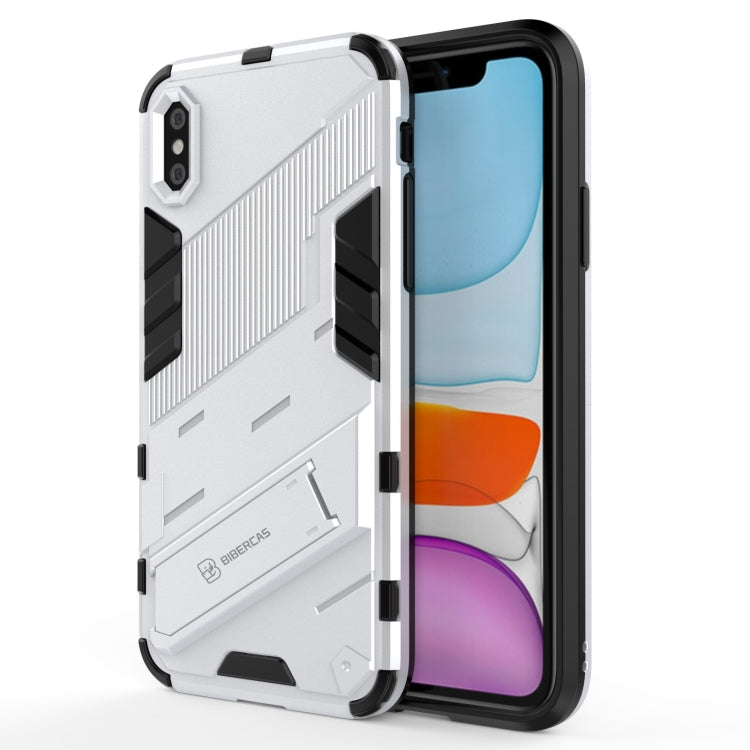 Custodia TPU antiurto con supporto invisibile per iPhone XR
