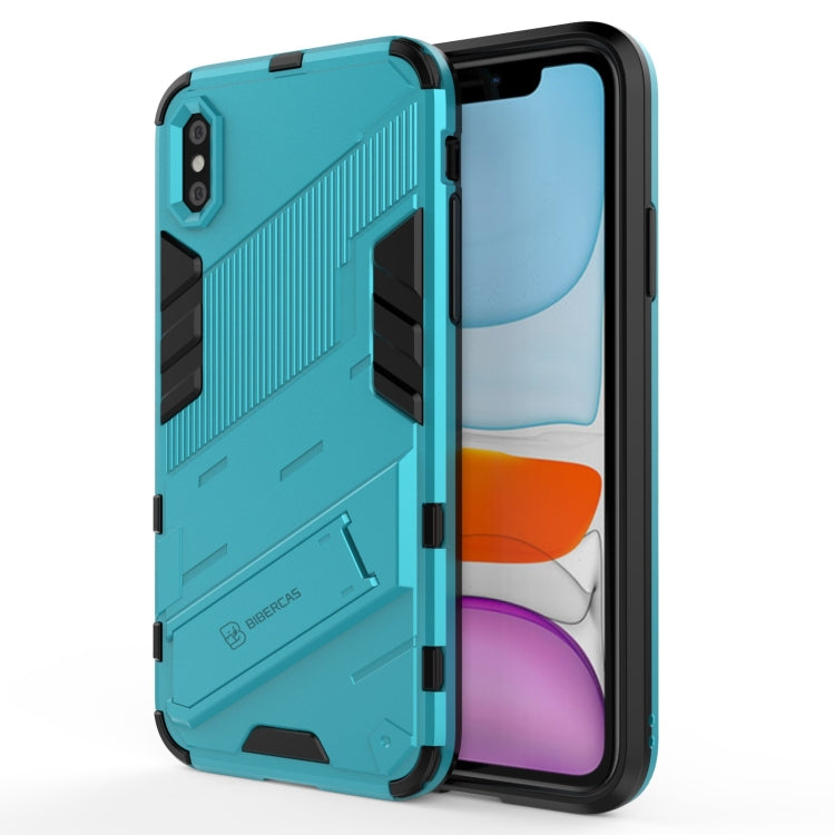 Custodia TPU antiurto con supporto invisibile per iPhone XR