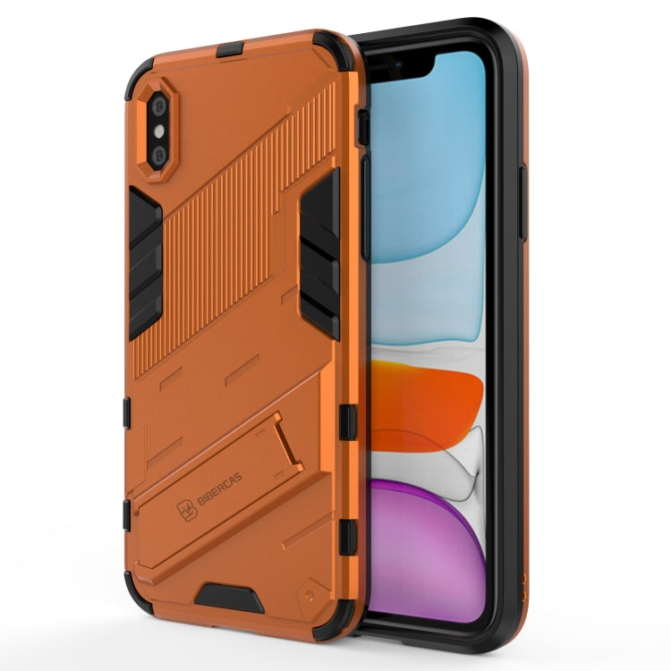 Custodia TPU antiurto con supporto invisibile per iPhone XR