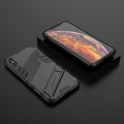 Punk Armor 2 in 1 PC + custodia antiurto in TPU con supporto invisibile, For iPhone XS Max, For iPhone 6 & 6s, For iPhone 6 Plus & 6s  Plus