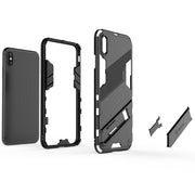 Punk Armor 2 in 1 PC + custodia antiurto in TPU con supporto invisibile, For iPhone XS Max, For iPhone 6 & 6s, For iPhone 6 Plus & 6s  Plus