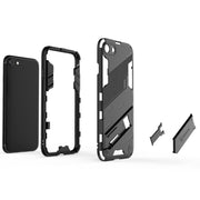 Punk Armor 2 in 1 PC + custodia antiurto in TPU con supporto invisibile, For iPhone 7 & 8, For iPhone 7 Plus & 8  Plus