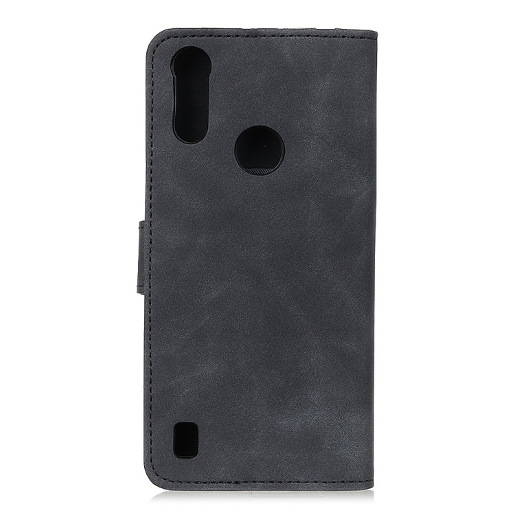 KHAZNEH Retro Texture PU + TPU Custodia in pelle a vibrazione orizzontale con supporto, slot per carte e portafoglio, For LG K53, For Motorola Moto E7 Power, For Motorola Moto G30