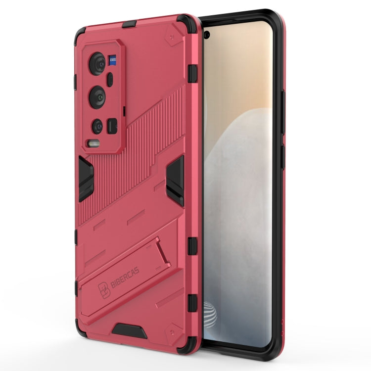 Punk Armor 2 in 1 PC + custodia antiurto in TPU con supporto invisibile, For vivo X60 Pro, For vivo X60 Pro Plus 5G, For vivo X60 5G, For vivo Y51(2020 Indian Version)