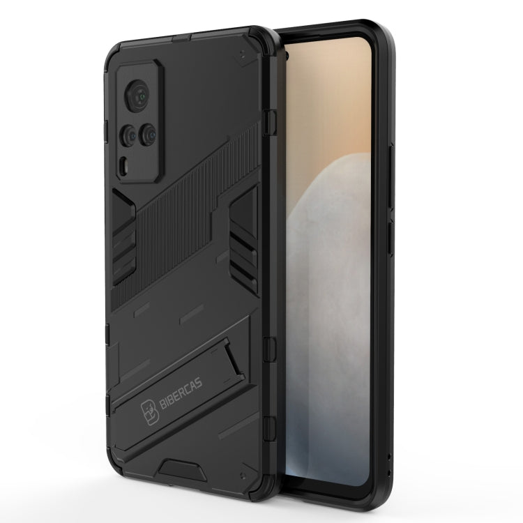 Punk Armor 2 in 1 PC + custodia antiurto in TPU con supporto invisibile, For vivo X60 Pro, For vivo X60 Pro Plus 5G, For vivo X60 5G, For vivo Y51(2020 Indian Version)